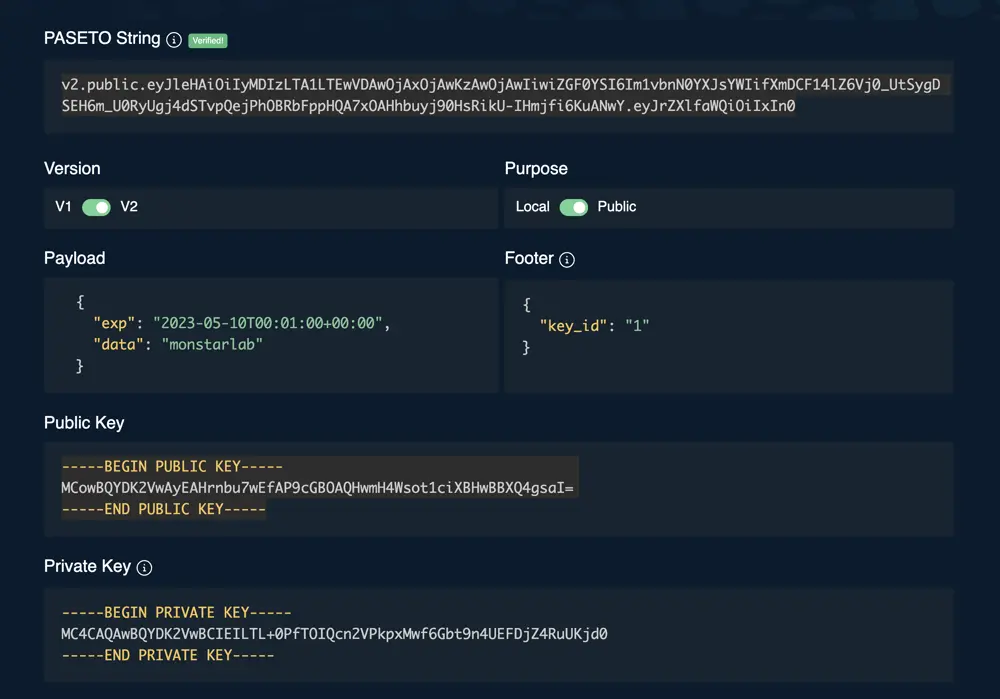 Asymmetric encryption