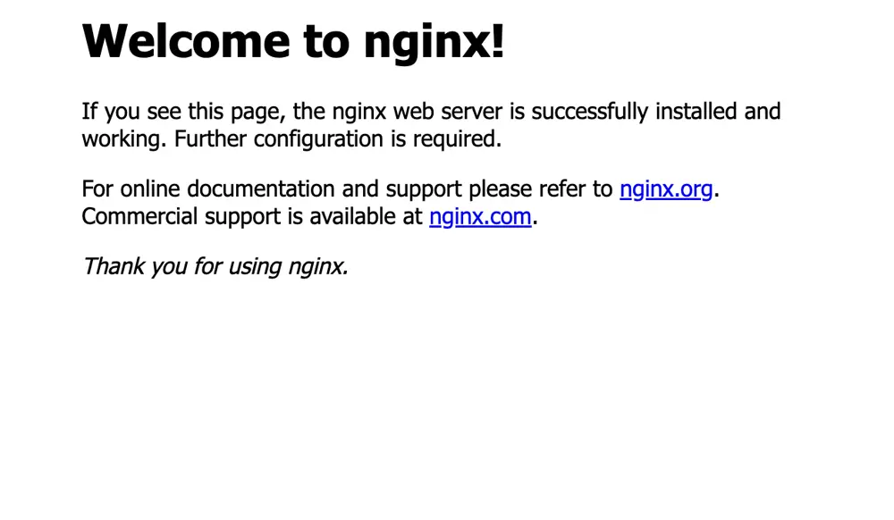 Welcome to Nginx